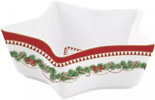 Easy Life Porcelánová miska Magie De Noel ve tvaru hvězdy ø15 cm