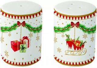 Easy Life Porcelánová slánka a pepřenka Magie De Noel ø 5 cm 2 ks