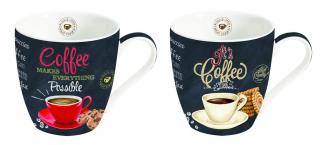 Easy Life Porcelánové hrnky na kávu It´s Coffee Time 2x350 ml 2 ks