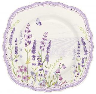 Easy Life Porcelánový dezertní talířek Lavender Field ø20 cm