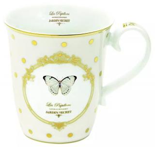 Easy Life  Porcelánový hrnek Dots & Butterfly v dárkové krabičce 275 ml