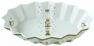 Easy Life Porcelánový oválný talíř Royal Nutcracker 25 × 17 × 4.5 cm