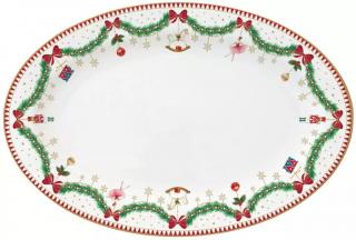 Easy Life Porcelánový servírovací talíř Magie De Noel (Kouzlo Vánoc) 35 × 23.5 cm