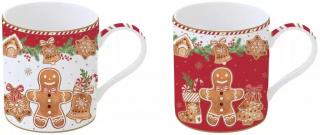 Easy Life Sada porcelánových hrnků Fancy Gingerbread 2x275 ml 2 ks