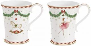 Easy Life Sada porcelánových hrnků Magie De Noel 2x300 ml 2 ks
