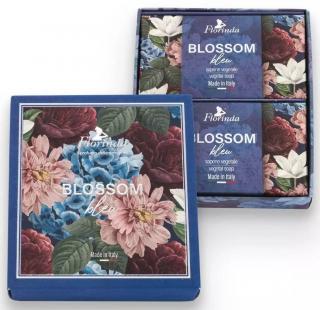 Florinda Blossom Blue Dárkové balení italských rostlinných mýdel 2x200 g