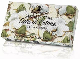 Florinda Italské rostlinné mýdlo Fiori di cotone ( květy bavlny ) 100 g