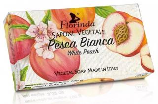 Florinda Pesca Bianca Italské přírodní mýdlo Bílá broskev 100 g