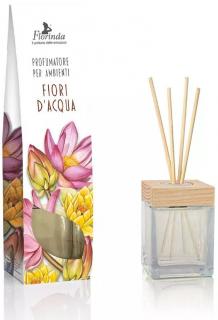 Florinda Vonný difuzér Fiori D´Acqua (vodní květy) + ratanové tyčinky 200 ml