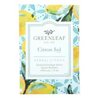 Greenleaf Vonný sáček Citron Sol malý  8,9x5,6 cm