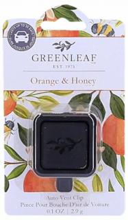 Greenleaf Vůně do auta Orange & Honey (pomeranč med) 3 g