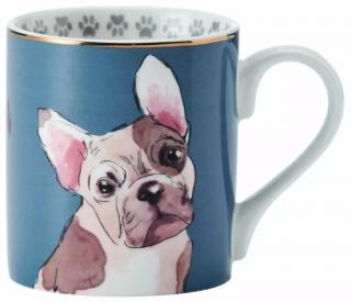 Kitchen Craft Porcelánový hrníček French Bulldog v dárkové krabičce 280 ml