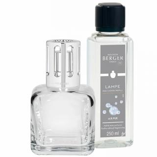 MAISON BERGER PARIS Katalytická lampa Glacon transparentní + náplň Neutrál 250ml