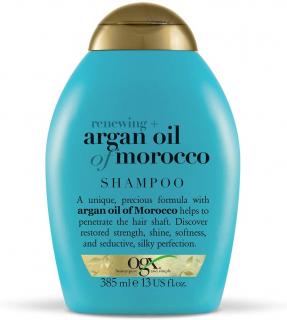 OGX Argan Oil Of Morocco Obnovující šampon pro lesk a hebkost vlasů 385 ml
