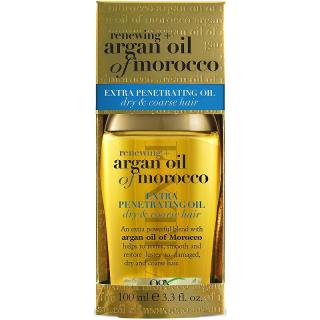 OGX Argan Oil Of Morocco Vyživující olej pro lesk a hebkost vlasů extra penetrační 100 ml