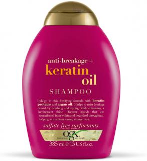 OGX Keratin Oil Posilující šampon s keratinem a arganovým olejem 385ml