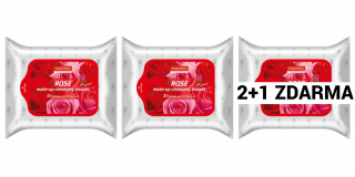 Purederm Čisticí pleťové ubrousky Rose s růžovým olejem AKCE 2+1 ZDARMA 90 ks