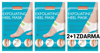 Purederm Exfoliační maska na paty AKCE 2+1 ZDARMA 3 páry/ 6 ks