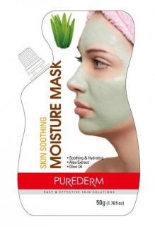 Purederm Zvláčňující hydratační pleťová maska s Aloe Vera, 50 ml