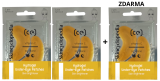 Skincyclopedia AKCE 2+1 ZDARMA Hydrogelové oční masky s vitamínem C 1 3 páry/ 6 ks