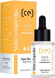 SKINCYCLOPEDIA Koncentrované pleťové sérum 20% vitamín C s bělícím efektem 30 mL