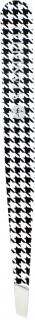 Standelli Professional Designová pinzeta na obočí zkosená špička černo/bílá 9,5 cm