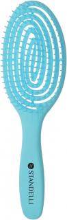 Standelli professional Detangler kartáč na vlasy pro rychlejší fénování zelený 24 cm