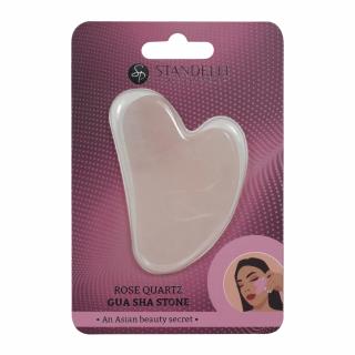 Standelli professional GUA SHA Masážní kámen rose quartz
