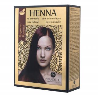 Standelli professional Henna 100% přírodní barva na vlasy Burgundy (vínová) 6x10 ml