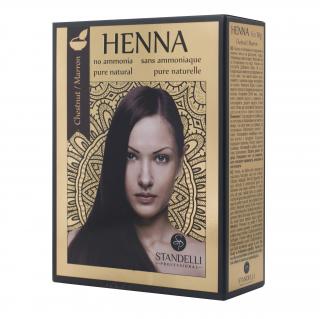 Standelli professional Henna 100% přírodní barva na vlasy Chestnut (kaštanová) 6x10 ml