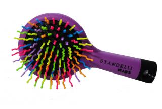 Standelli Professional Hřeben pro dodání objemu se zrcátkem tyrkysový 15 cm