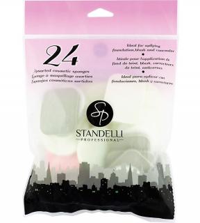 Standelli Professional Kosmetické houbičky na make up různých velikostí 24 ks