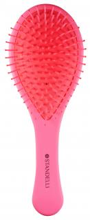 Standelli Professional Macaron Detangling kartáč na vlasy růžový 22 cm