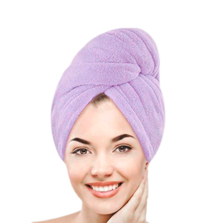 Standelli professional Rychleschnoucí ručníkový turban na vlasy fialový 65 cm x 25 cm