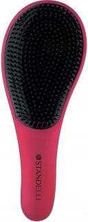 Standelli Professionall Luxusní Detangling brush Kartáč pro snadné rozčesávání vlasů červený 20 cm