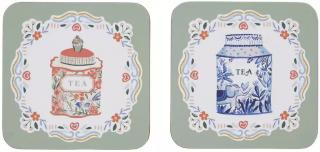 Ulster Weavers Korkové podložky Tea Tins 10,5 x 10,5 cm 4 ks