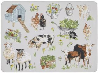 Ulster Weavers Korkové prostírání Portman Farm 4 ks 21,5 x 29 cm