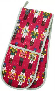Ulster Weavers Kuchyňská dvojitá rukavice Nutcracker Red 100% bavlna