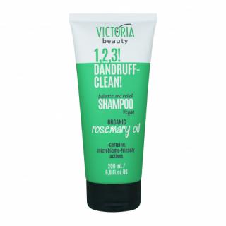 Victoria Beauty 1,2,3 DANDRUFF-CLEAN! Šampon na vlasy proti lupům s rozmarýnovým olejem 200 mL