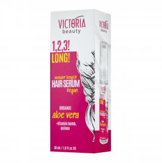 Victoria Beauty 1,2,3 LONG! Vlasové sérum pro dlouhé vlasy s BIO aloe vera 30 mL