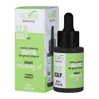 Victoria Beauty 1,2,3 Scalp! Vlasový olej na podporu růstu vlasů s rozmarýnovým olejem 30 mL