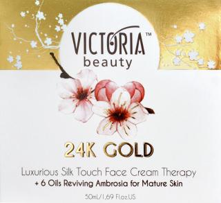 Victoria beauty 24K Gold Silk Denní/noční krém s kyselinou hyaluronovou 50 ml