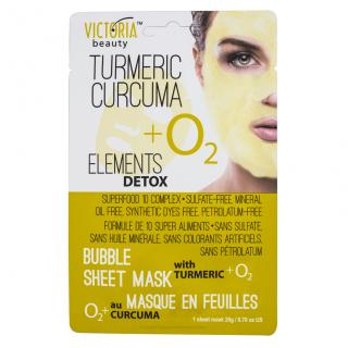 Victoria Beauty Detox Okysličující bublinková pleťová maska s KURKUMOU