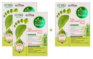 Victoria Beauty Detoxikační náplasti na nohy, AKCE 2+1 ZDARMA, 3 ks