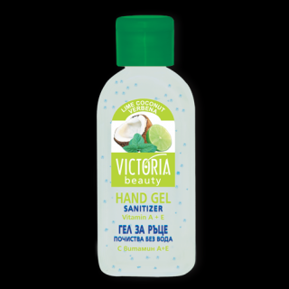 Victoria Beauty Dezinfekční gel na ruce s vůní limetek a kokosu, 50 ml