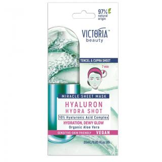 Victoria beauty Hyaluron Hydra shot Zázračná plátýnková maska 10% kyselinou hyaluronovou