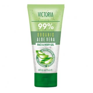 Victoria beauty Ochlazující pleťový a tělový gel s 99% aloe verou 200 ml