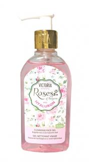 Victoria Beauty Roses and hyaluron Čisticí pleťový gel 200 ml
