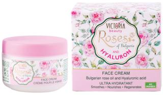 Victoria Beauty Roses and Hyaluron Denní hydratační krém s růžovým olejem a kyselinou hyaluronovou, 50 ml