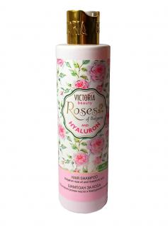 Victoria Beauty Roses and Hyaluron Vlasový šampón s růžovým olejem a kyselinou hyaluronovou 250 ml